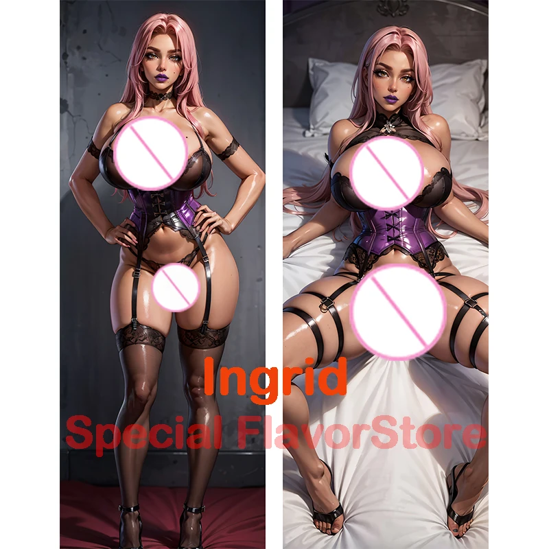 Dakimakura anime Ingrid Hell Knight Ingrid Double-sided Print Life-size body pillows cover Adult pillowcase