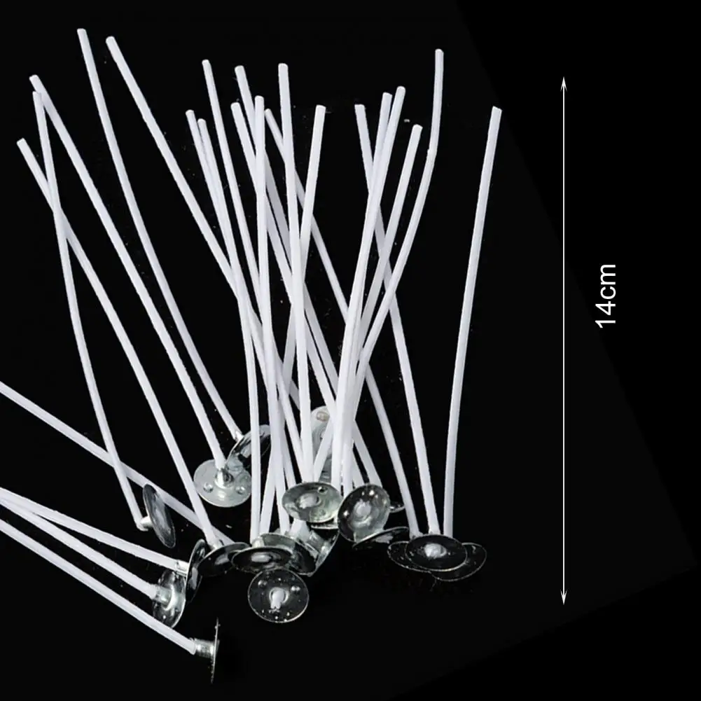 Candle Making Tool 50pcs Cotton Candle Wicks Kit Natural Eco-friendly Slow Burning Candle Supplies No Odor Low Smoke Diy Making