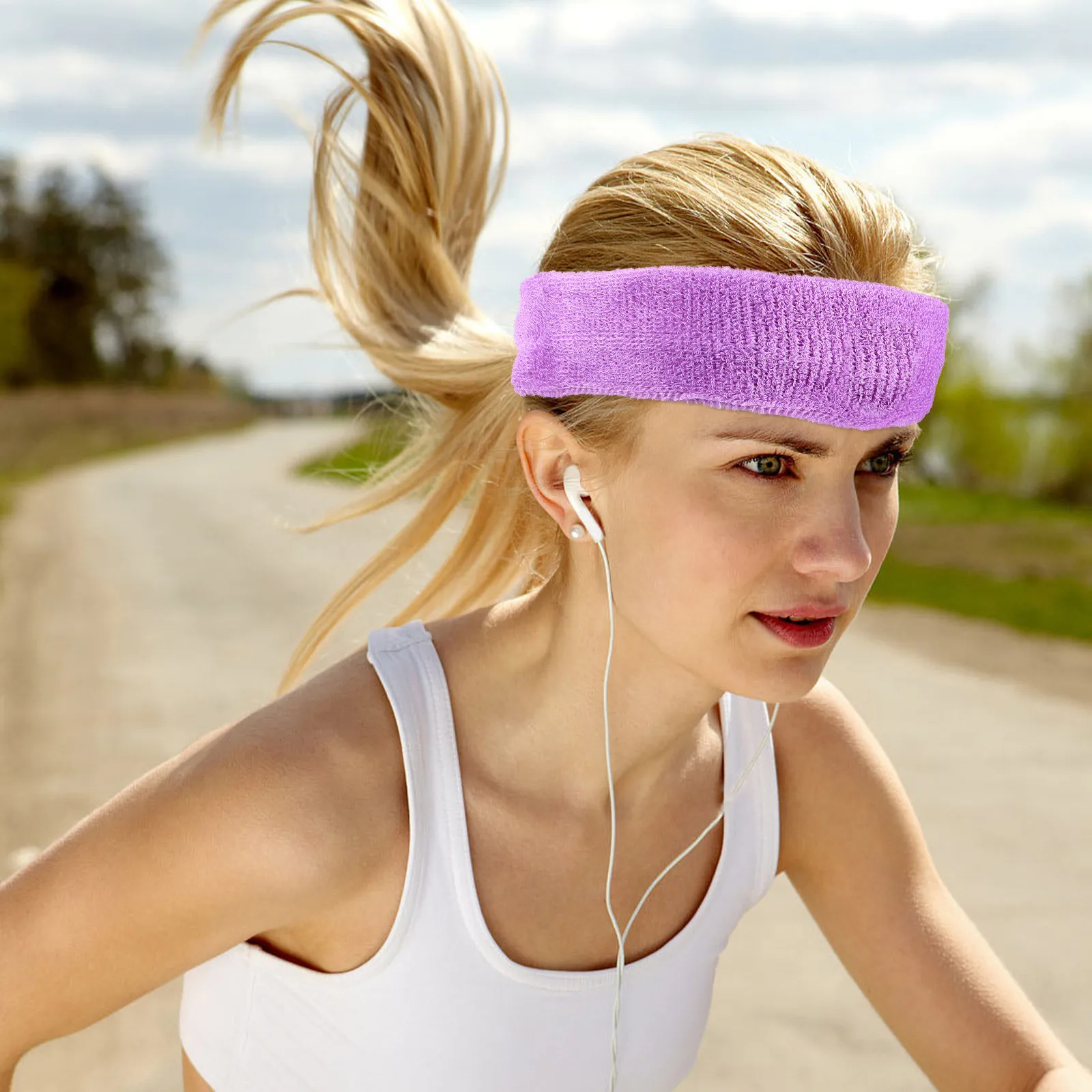 3Pcs Sports Headbands Women Elastic Yoga Hair Bands Breathable Workout Running Headbands Athletic Running Headband