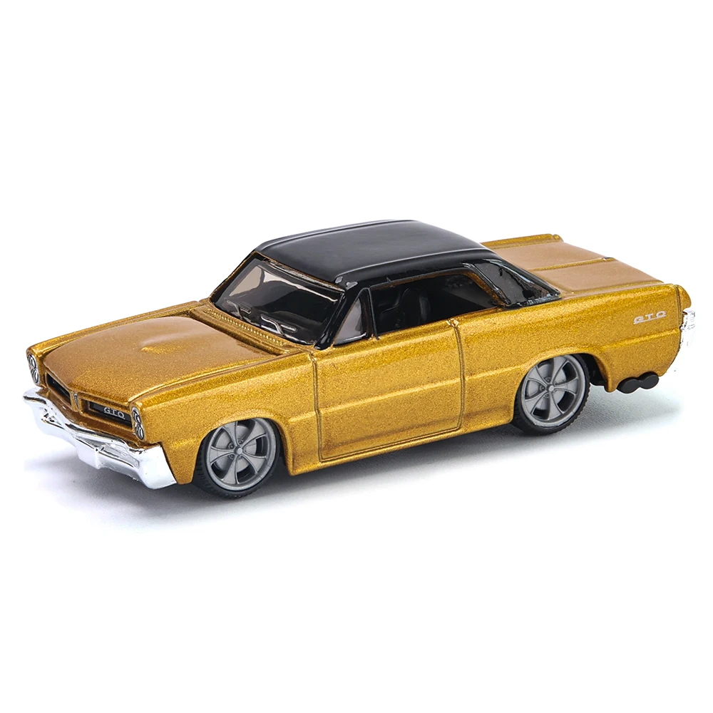 Bburago 1965 PONTIAC GTO Bugatti Lamborghini Cadillac Benz BMW Scale Car Model Replica Collection Kids Xmas Gift Toys for Boys