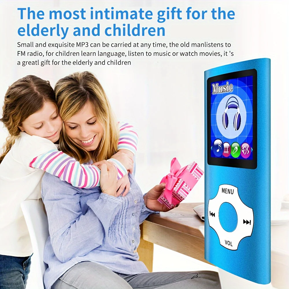 64GB MP3 MP4 Player FM Radio Portable HiFi stereo ebook Learning Walkman Pocket Audio Multi-language Setting