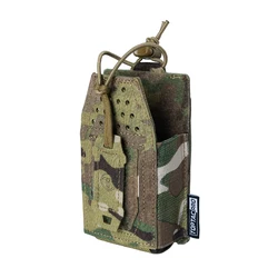 TOPTACPRO Tattico Mini Radio Pouch Molle Walkie-talkie Interphone Pouch Duty Tattico Molle Tool Pouch 8524