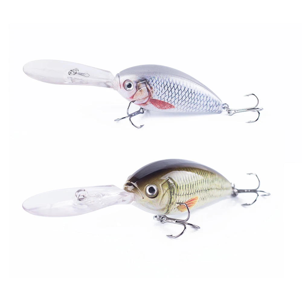 

Hanlin 115mm/18g Rattling Minnow Crankbaits Fishing Lure Hard Plastic Floating Wobblers Artificial Bait for Pike Bass Tackle