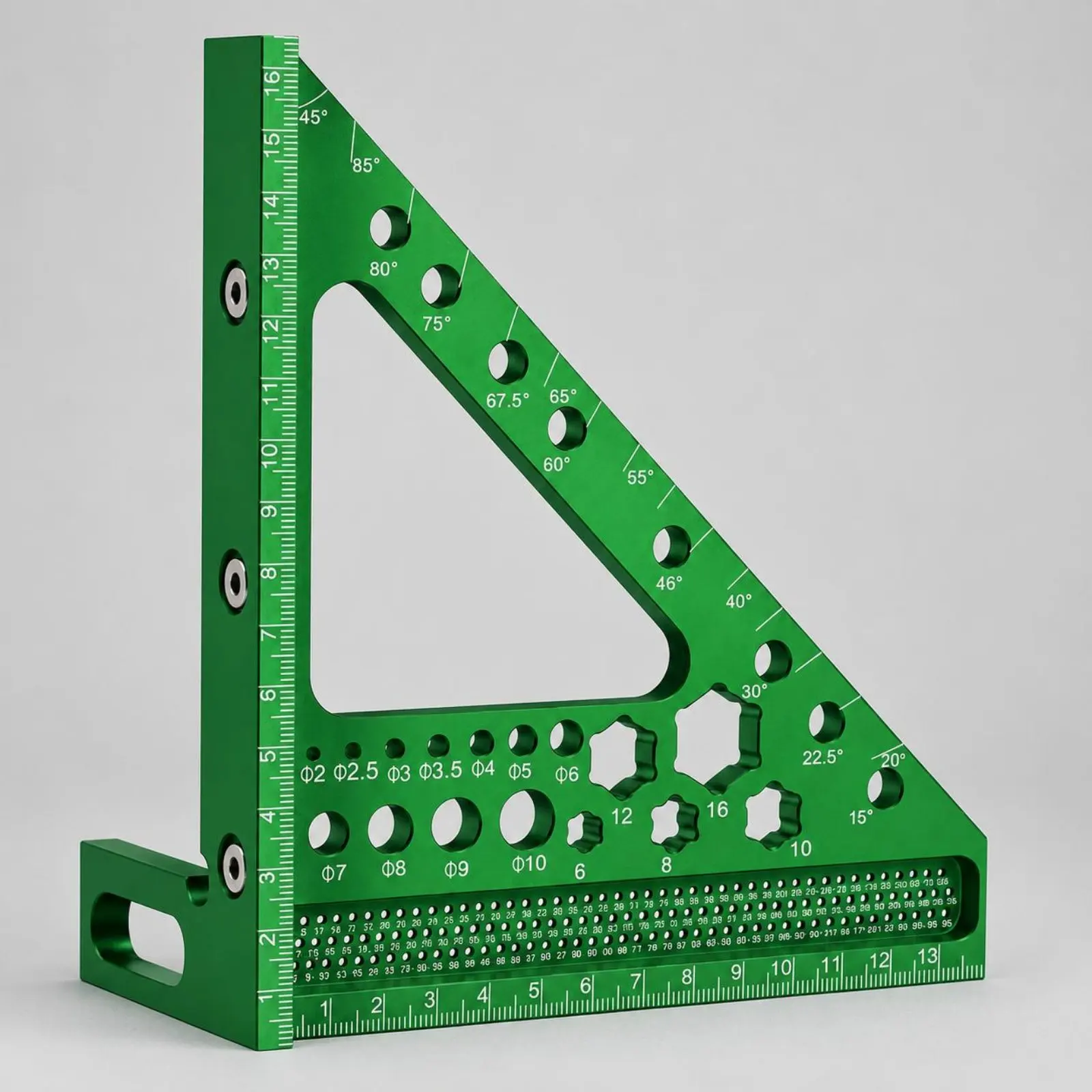 

Multifunction Angle Measuring Ruler Laser Engraved Scale 3D Measuring Square Miter Gauge Square Rust Resistant for DIY Users