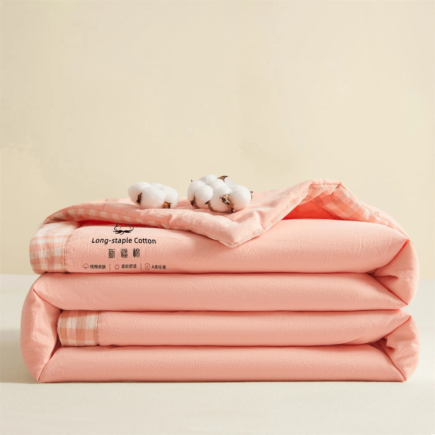 Summer Washable Cooling Woven Quilt Kids Thin Air Conditioner Blanket Lightweight Breathable Four Seasons Eco-Friendly Polyester