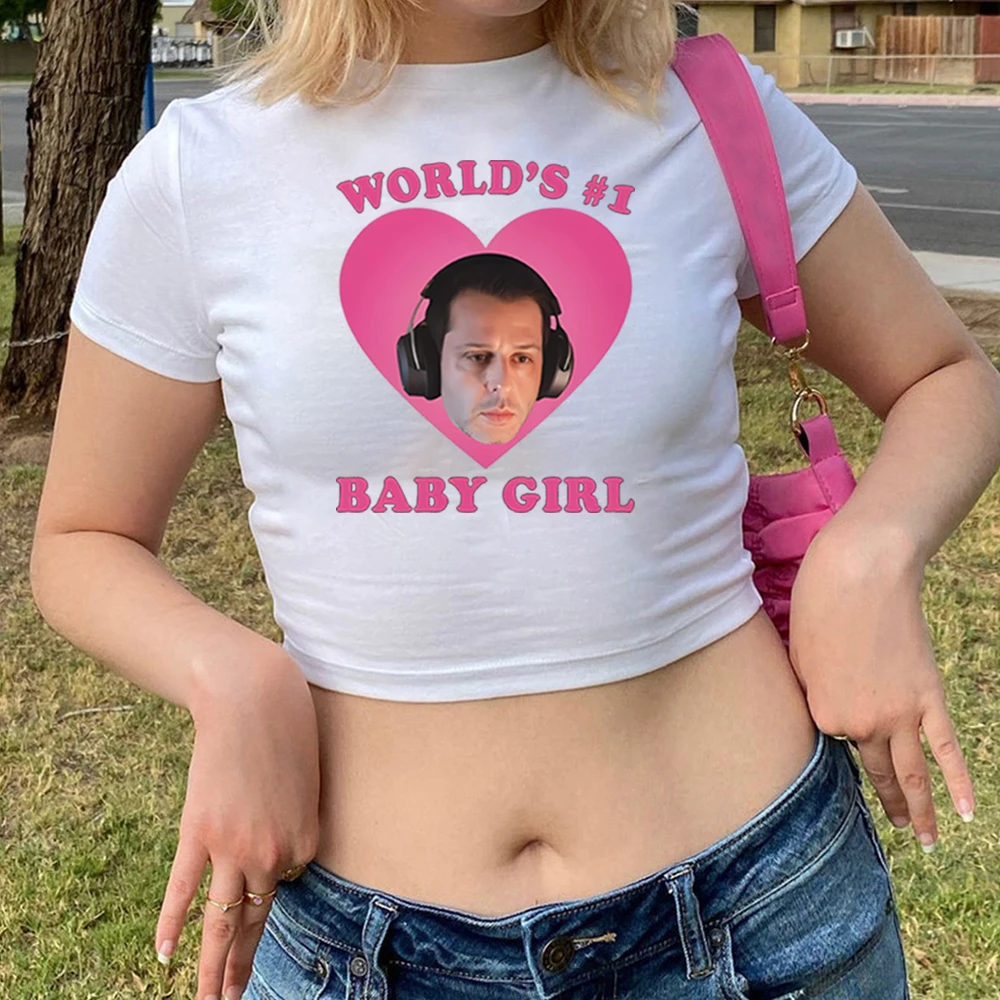 Succession Kendall Roy Baby Tee World's 1st Baby Girl Meme Shirt Cute Y2k 90s Retro Cousin Greg Crop Baby Tee Succession Gift