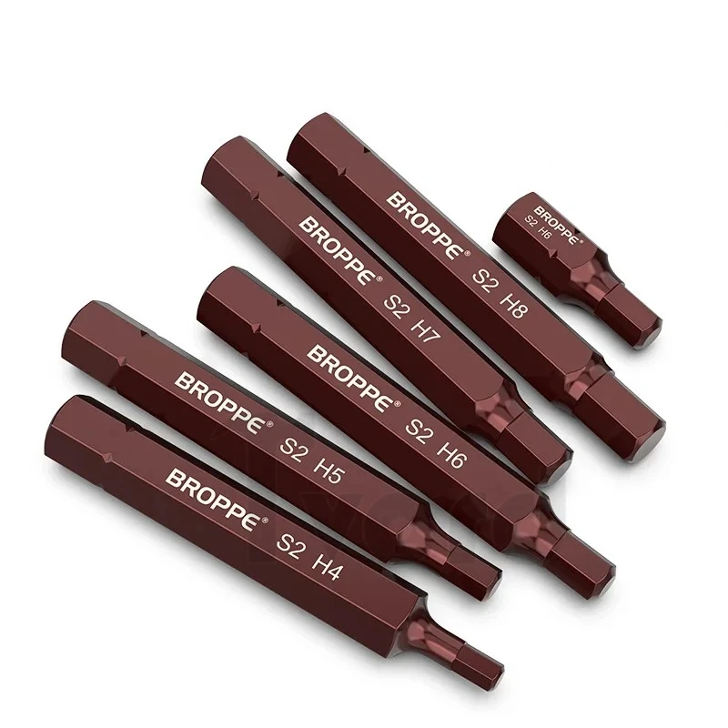 Hex Screwdriver Bit 10mm Hex Shank Magnetic 30mm 75mm Length Allen Wrench Screw Driver Bits Tools S2 Steel H4/5/6/7/8/10/12 view 6