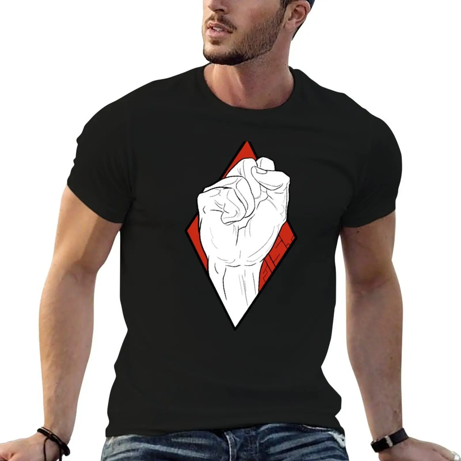 T-shirt léger imprimé « fist, proud, ff, community, power »