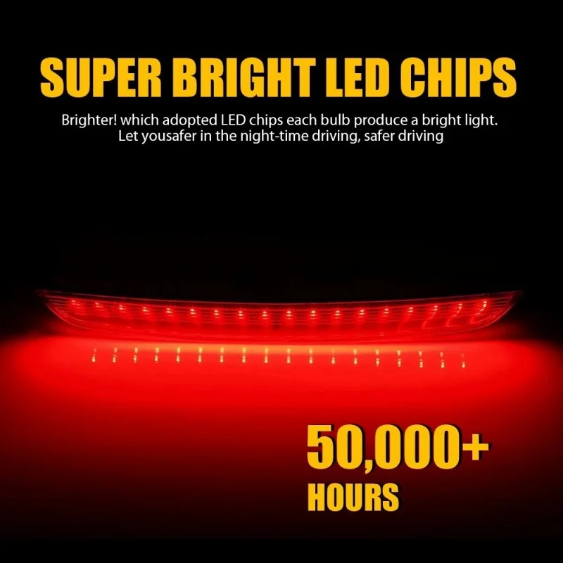 

Fit For Audi TT 8J MK2 2006-2014 Rear LED High Level Third Brake Stop Light Lamp Red/Black 8J0945097 Car Accessories