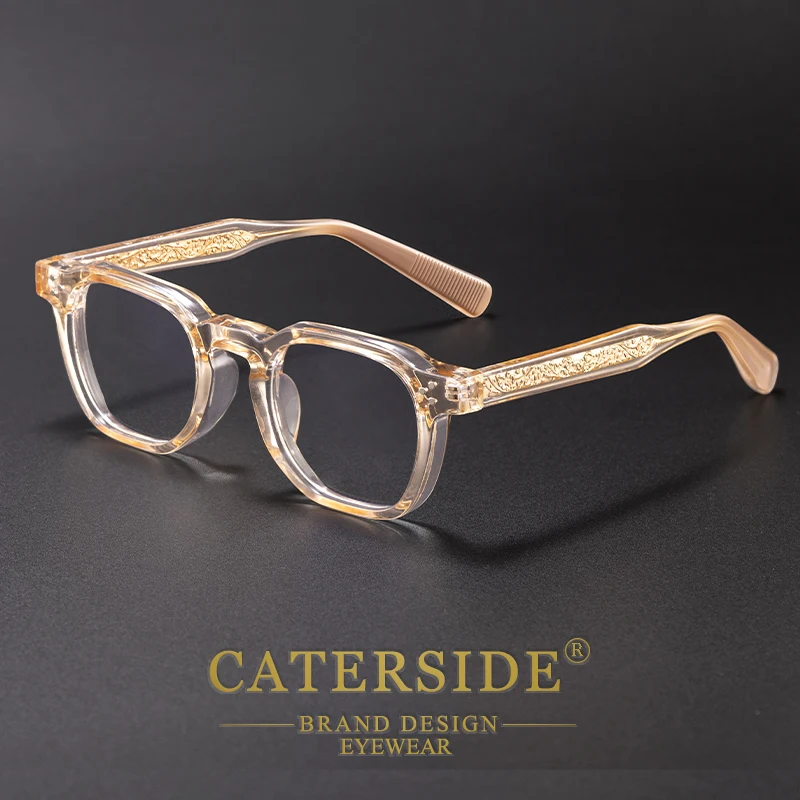 CATERSIDE Trend Anti-Blaulicht-Brille für Damen, TR90-Rahmen, hochwertige Retro-Quadrat-Computer-Lesebrille für Herren, optische Brillen – Detail 15