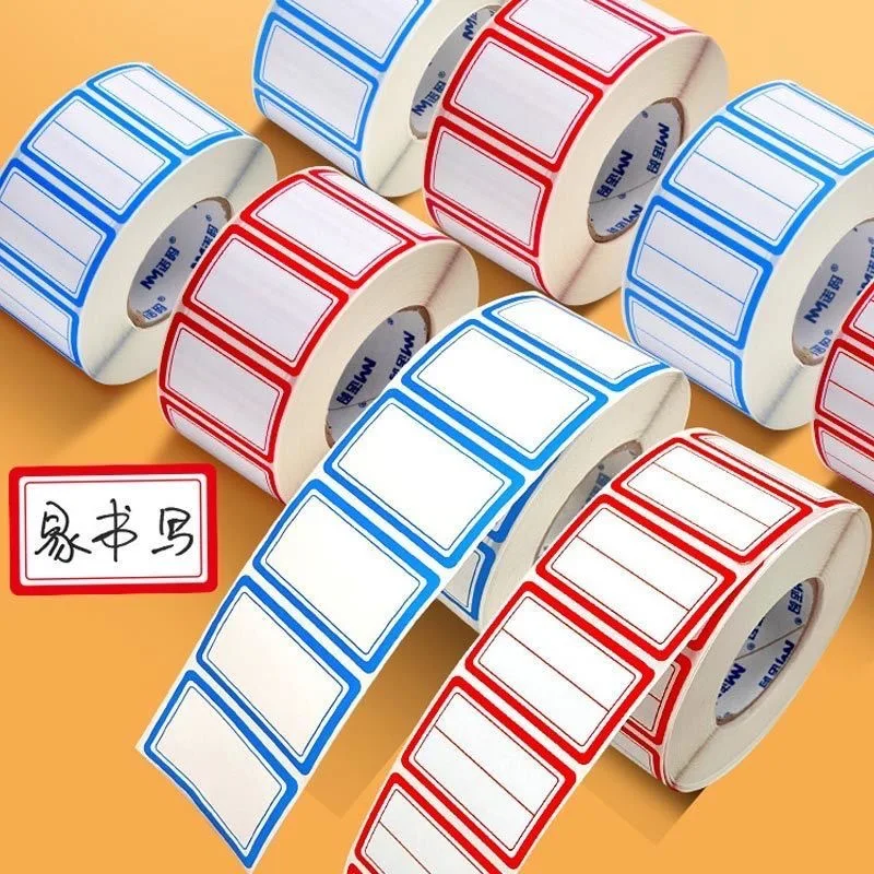 1000 Stickers Self-adhesive Label Handwriting Sticker Mouth Paper Price Tag Product Price Sticker Hand Ledger Label Name Sticker