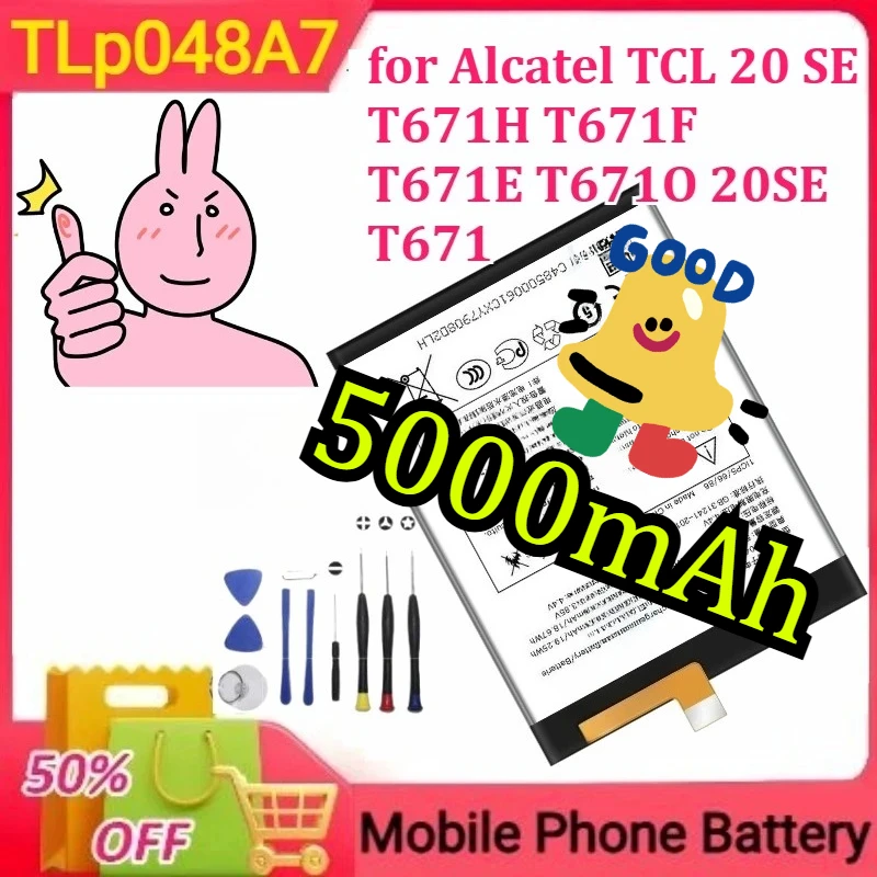 tlp048a1-tlp048a7-battery-for-alcatel-tcl-20-se-t671h-t671f-t671e-t671o-20se-t671-mobile-phone-battery-new-5000mah-tools