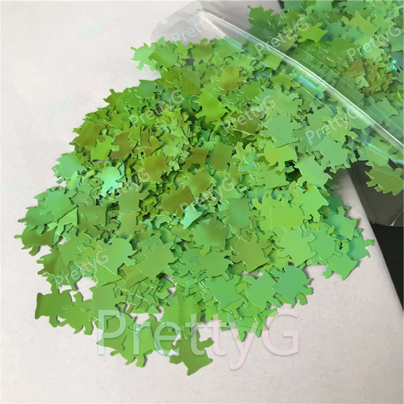 PrettyG-Aliens Teletubbies ترتر لامع للراتنج ، صناعة ذاتية الصنع ، مشغولات فنية ، مكياج أظافر ، إكسسوارات ديكور ، صندوق واحد ، C51R #4