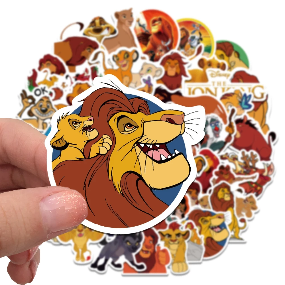 10/30/50PCS Classic Disney Movie The Lion King Cartoon Stickers DIY Luggage Phone Laptop Toy Sticker Waterproof Decals For Kids