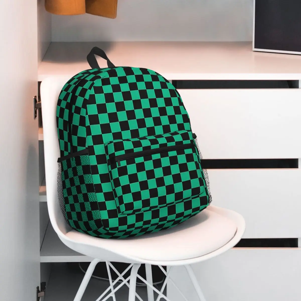 Nezuko Kimono Demon Slayer Kimetsu No Yaiba Anime Studente Zaino Borsa da scuola Zaino da trekking per uomo Donna Bookbag Borse a tracolla