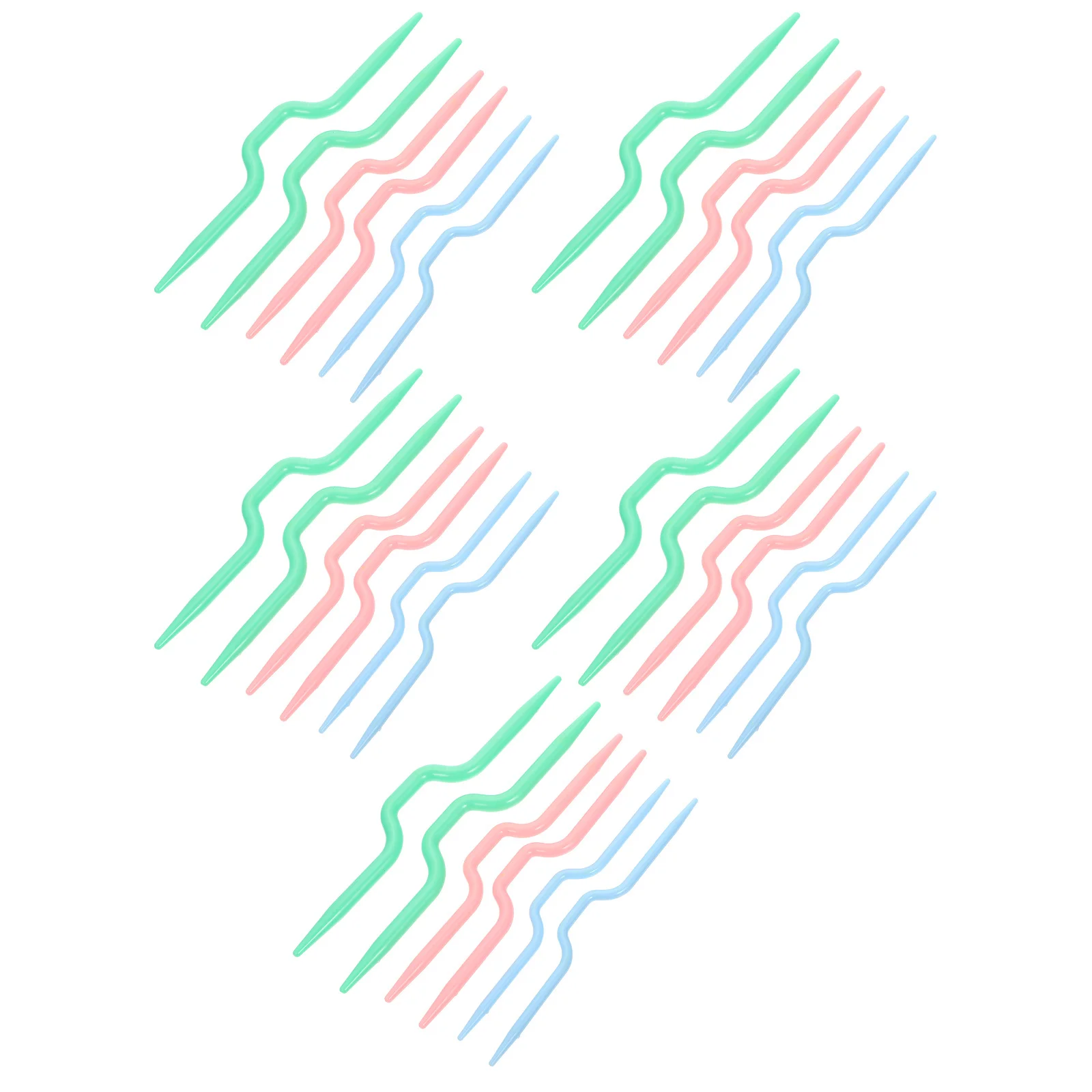 

30Pcs Knitting Needles Curved Durable DIY Tools for Sweater Scarf Gloves Hat Socks Handmade Knitting Supplies Crochet Needles