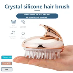 Brosse de Massage en Silicone pour le cuir chevelu, outil de coiffure, pour la douche