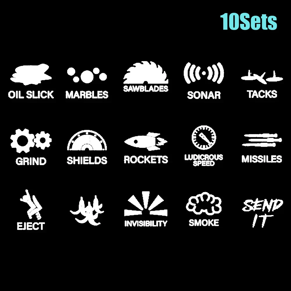 15 stks/set creatieve auto-schakelaarknopstickers dashboardconsole labelstickers zelfklevende decoraties voor auto vrachtwagen