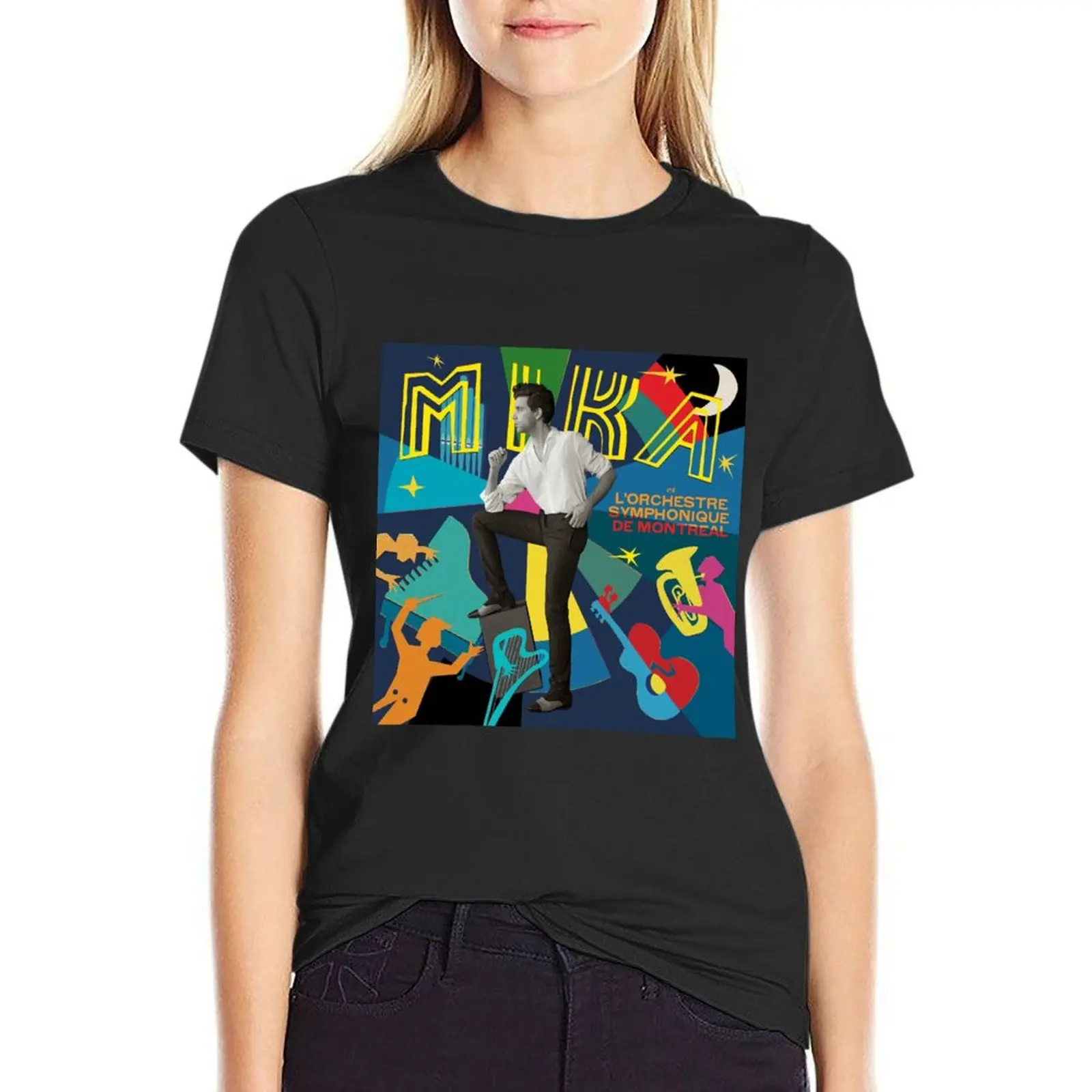 

Mika mika et lorchestre symphonique de montral T-Shirt Short sleeve tee oversized Women's tops