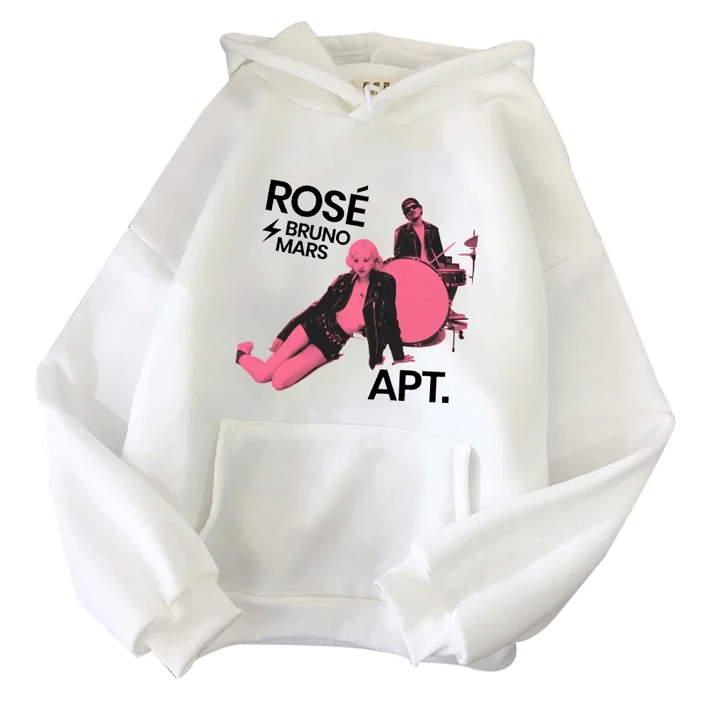 Rose Rosie APT. Bruno Mars Hoodie Harajuku Fans Gift Hoodie Men's Women Vintage Sweatshirts Casual Long Sleeve Hooded Streetwear