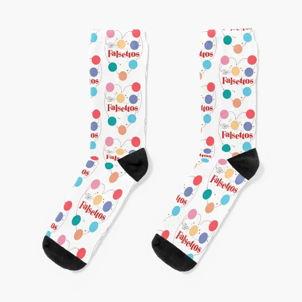 Falsettos Socks with print cute Socks For Man Women's