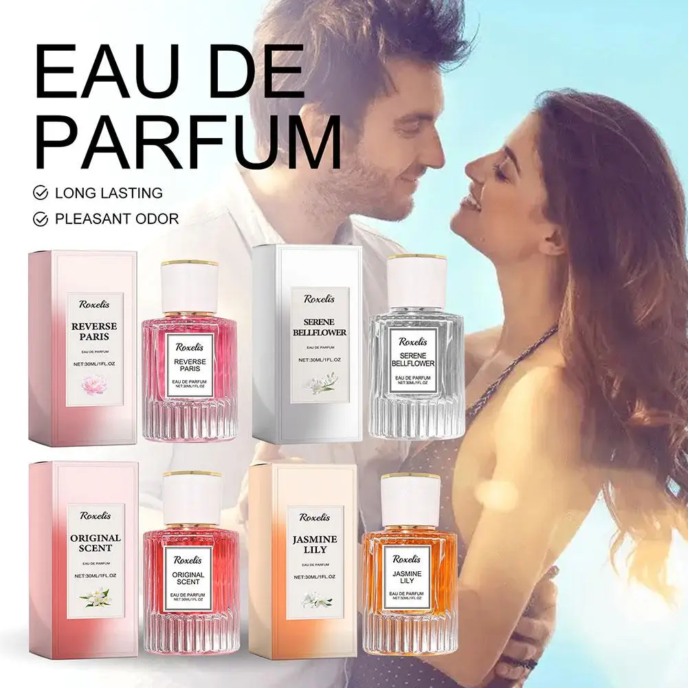 Perfume de jasmim feminino, perfume de longa duração, feromônios sexy, extratos de plantas, floral, diário, namoro, atraindo homens, fragrância corporal