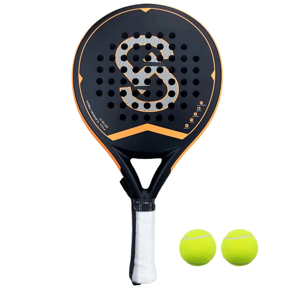 

Men and Women New Beach Tennis Racket Cage Set/Plate 3K12K18K Carbon Fiber with Nylon Net Beach Paddle Gift