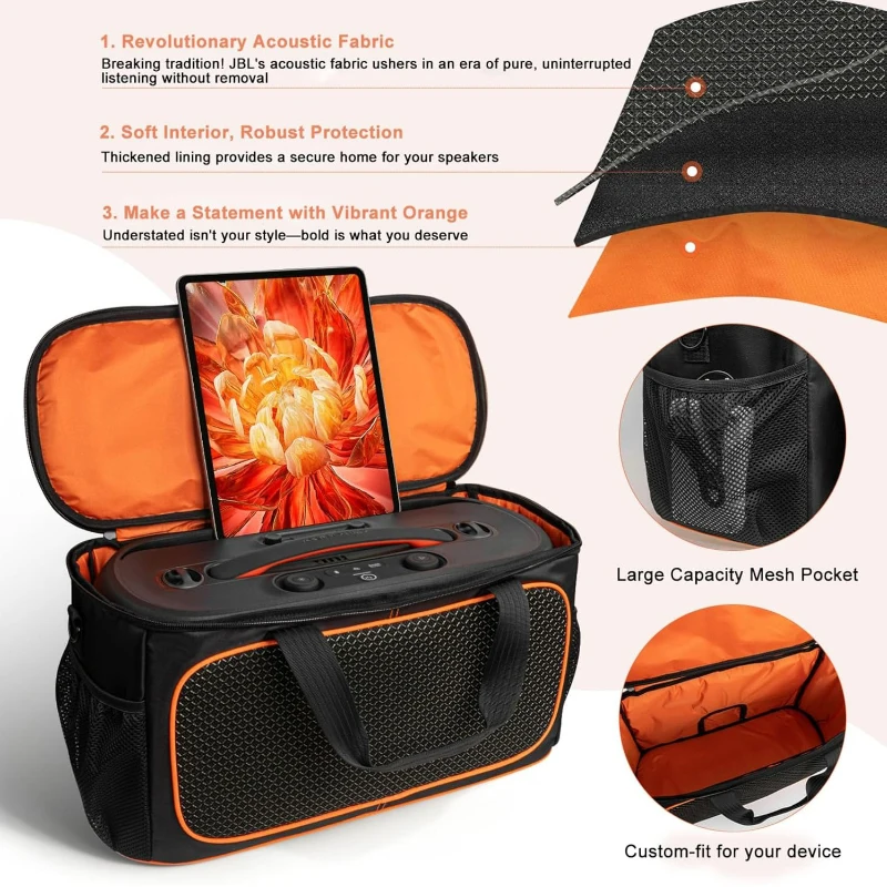 ZOPRORE 보호용 스토리지 백 JBL PartyBox On The Go2 스피커용 휴대용 케이스 JBL PartyBox On The Go 2세대 여행용 케이스