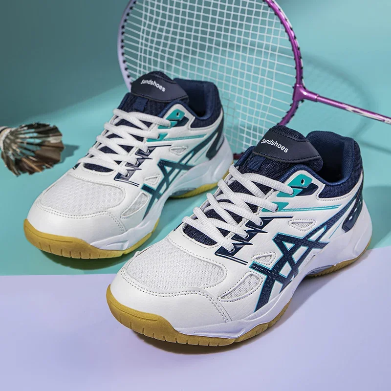 Lekkie męskie buty do badmintona oddychająca siateczka damskie sportowe tenis stołowy trening unisex tenisówki do siatkówki 9011