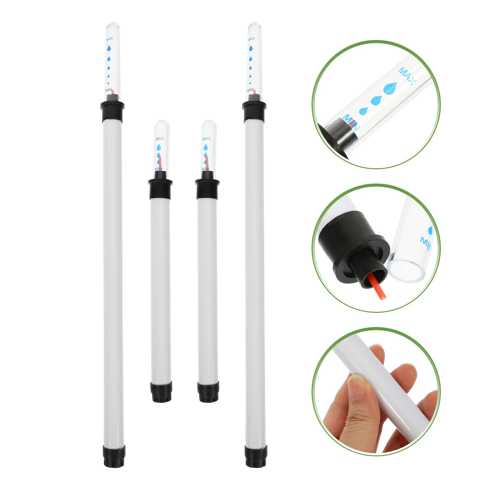 

4pcs Water Level Gauge Visual Indicator Buoy Display Plant Moisture Monitoring Durable Sun Resistant Garden Potted Plants