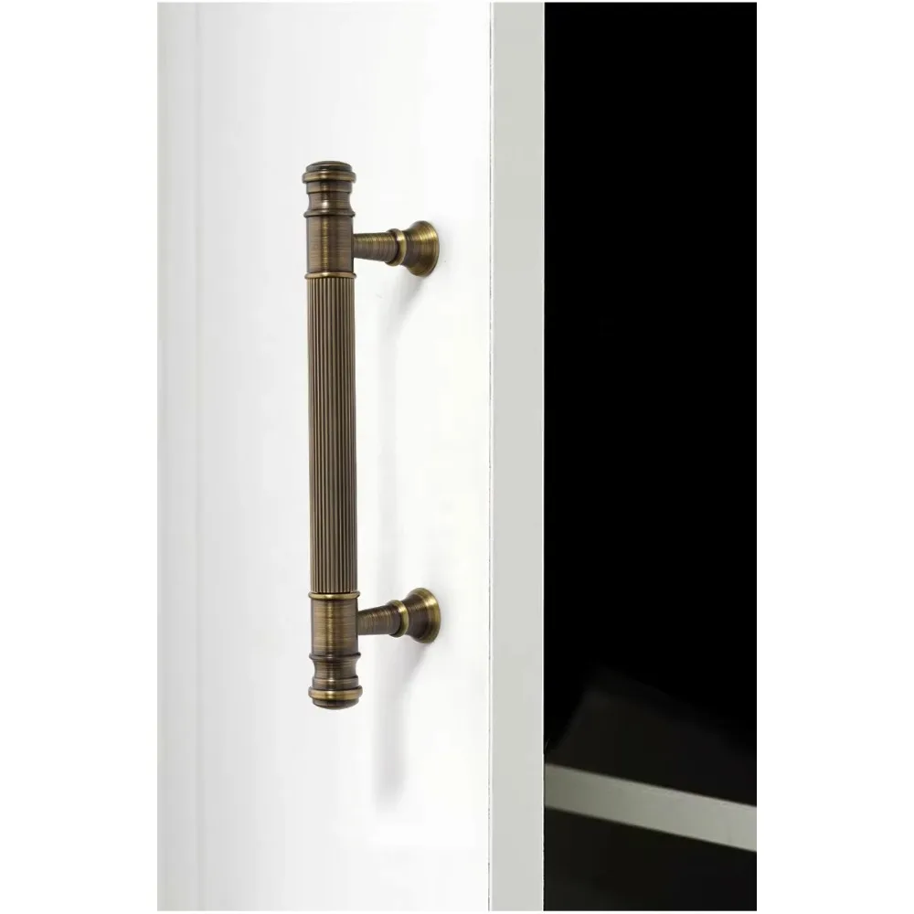 Black Gold Antique Brass Handles Cabinet Door Handle Modern Minimalist Wardrobe Closet Cupboard Elongated Bar Pull Lever Set