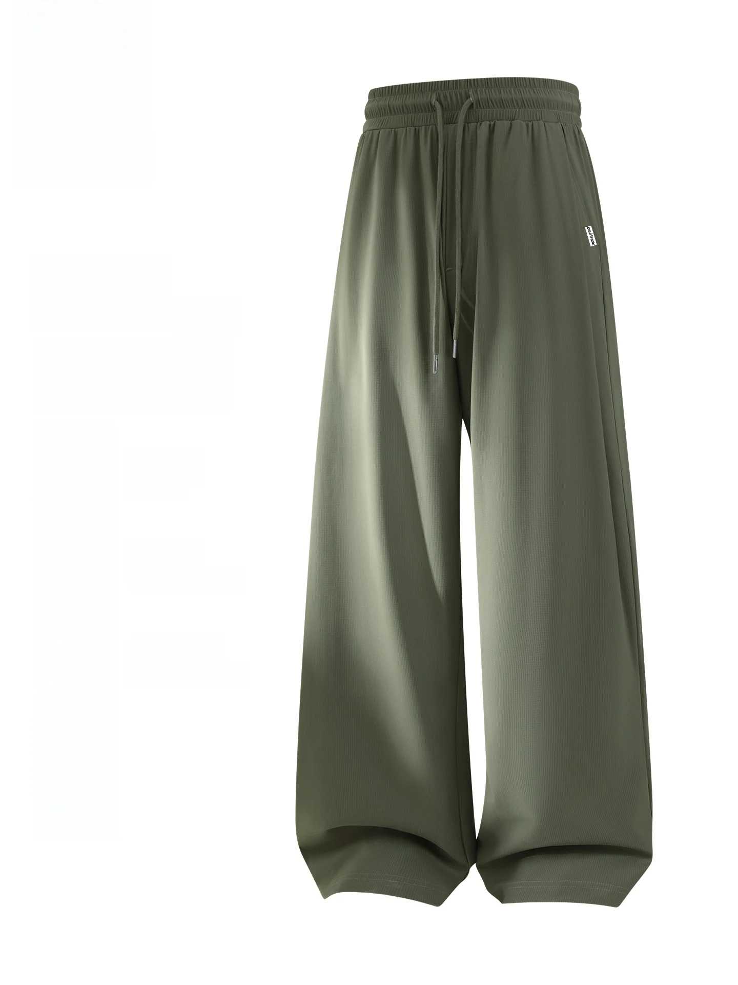 

Summer 2026 Men's Ice Silk Thin Pants Sun Protection Cool Feeling Wide Leg Casual Sports Trousers Straight Cut