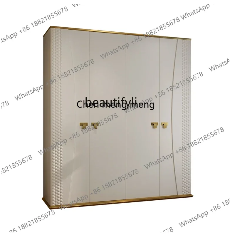 New arrive Italian light luxury wardrobe home modern storage fashion high-end master bedroom wardrobe