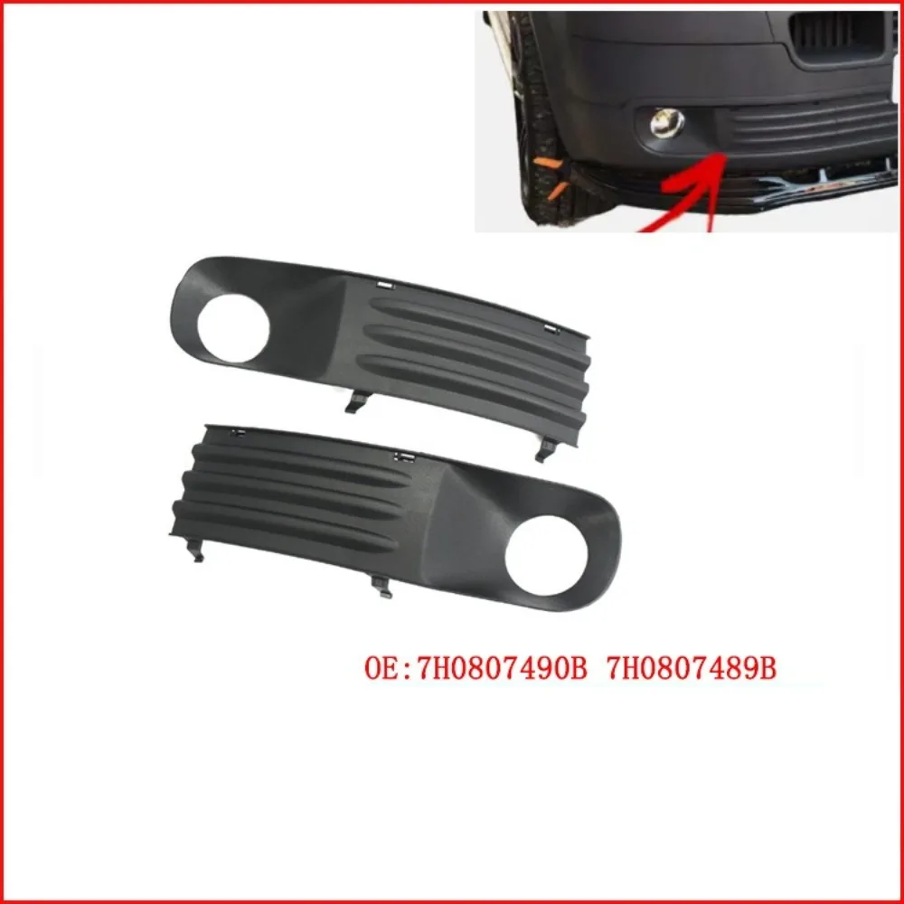 2x Front Bumper Grill Fog Light Cover Left & Right For VW T5 Transporter 2003-09