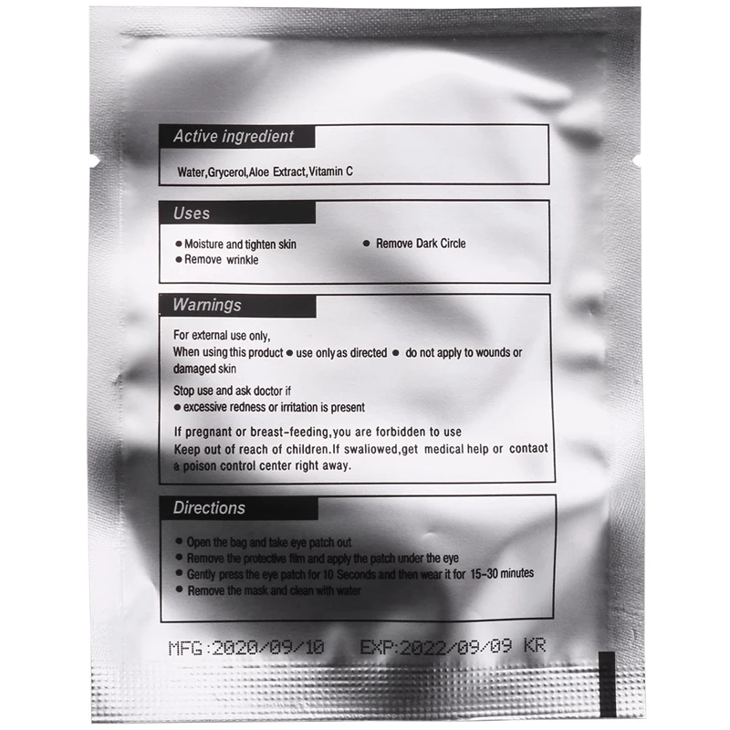 100 Uds máscara de ojos profesional almohadilla de pestañas parche de Gel extensión de pestañas