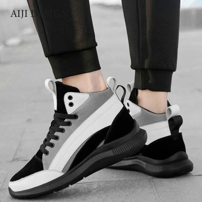 Men Elevator Shoes Hidden Heels Sports Heightening Shoes For Man Increase Insole 10CM 8CM 6CM Optional Height Shoes Men