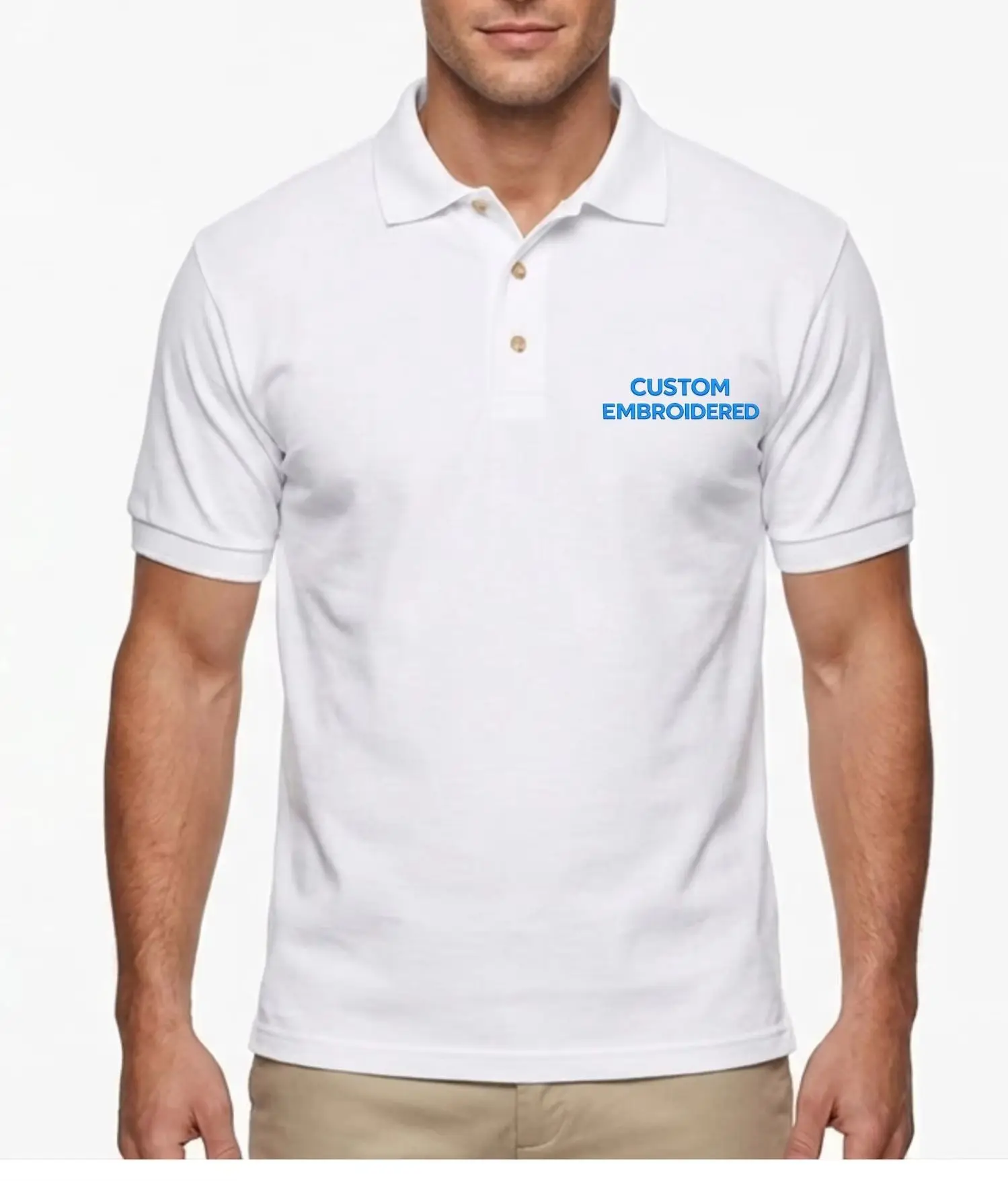 

Custom Embroidered Polo Shirt Business Company Personalized Uniform Men's Unisex Printed Polo Shirts for Working Golf Sport Tops
