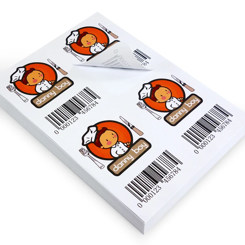 50 ورقة من ورق الملصقات ذاتي اللصق غير اللامع مقاس A4، ملصقات فارغة مقاس 8.3 × 11.7 بوصة مناسبة لكتابة الأسماء، مناسبة للليزر و #6