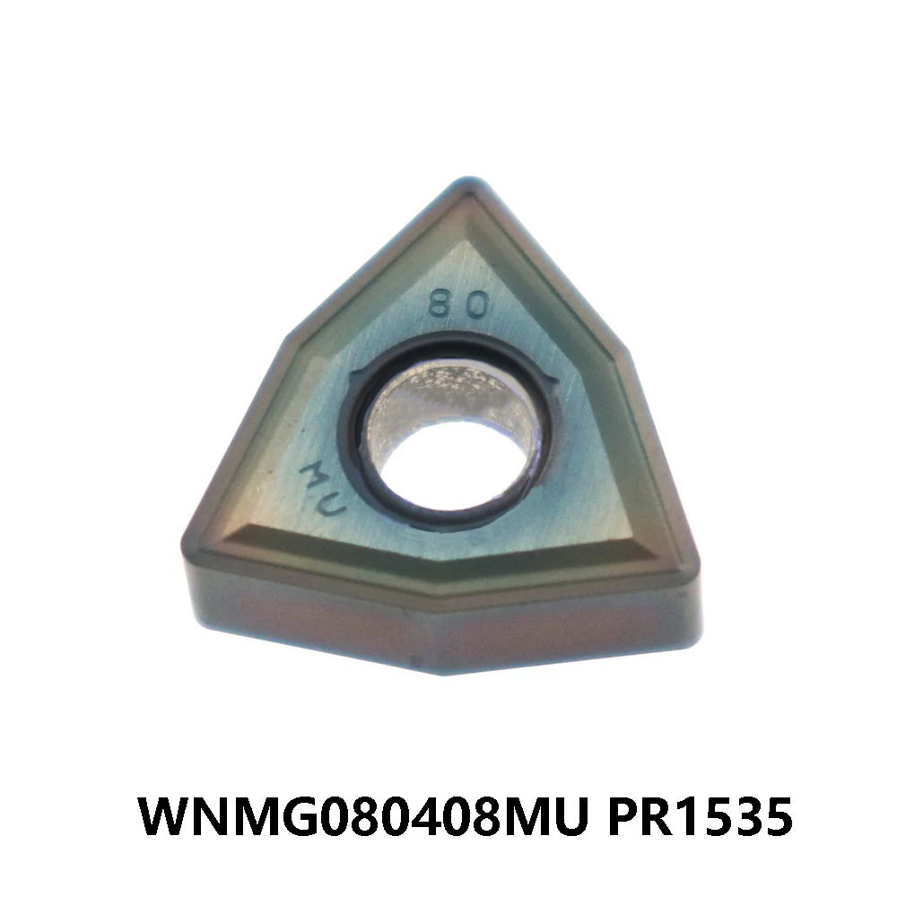 Original 80° Inserts WNMG 080408 WNMG080408 MU WNMG080408MU PR1535 WNMG432MU Carbide Plate CNC Lathe Cutter Machine Holder Knife