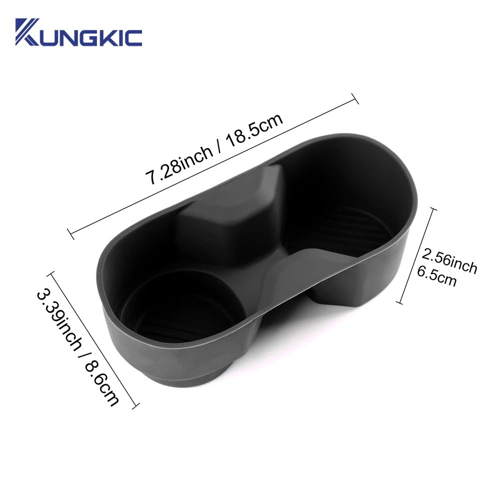 Water Cup Holder For Mini Cooper EV J01 E SE J05 Aceman 2024 2025 Silicone Waterproof Coasters Console Insert Double Hole Holder