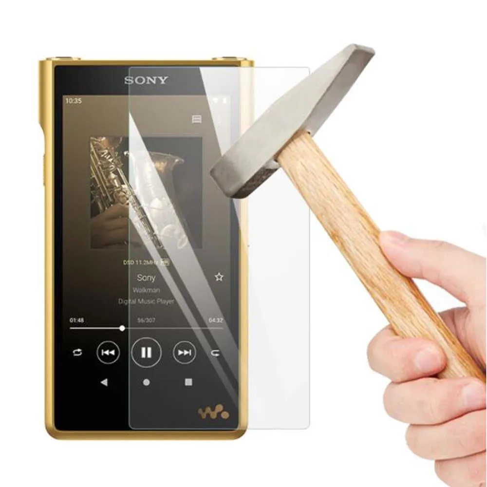 Protective Tempered Glass Film, Scratch-Proof, Screen Protector for Sony Walkman, NW-WM1AM2, WM1AM2, NW-WM1ZM2, WM1ZM2, 9H