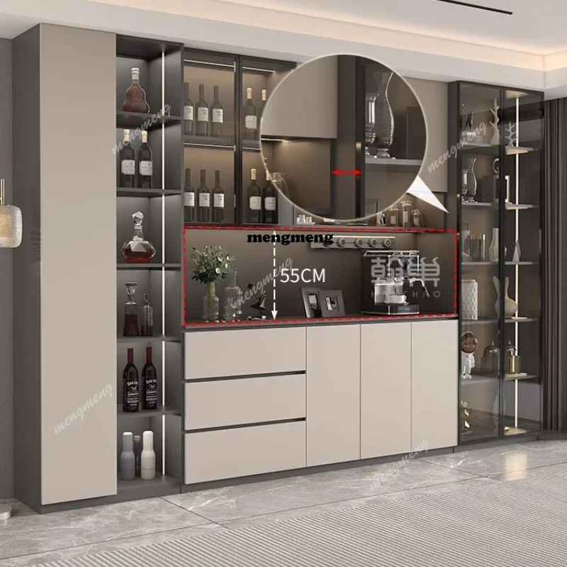 New arrive Cocktail Bar Furniture For Wine Bottles Locker Glass Cabinet On The Wall Cabinets For Living Room Whiskey Accessories