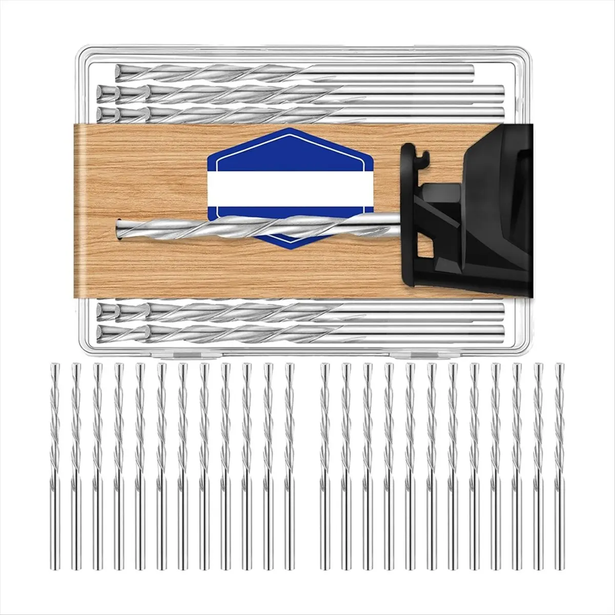 A40T 50Pcs 1/8 Inch Drill Bit for Wood and Plastic Guide Point Cutting Bits Diameter Wood Router Bits,for Use with Spiral Saw