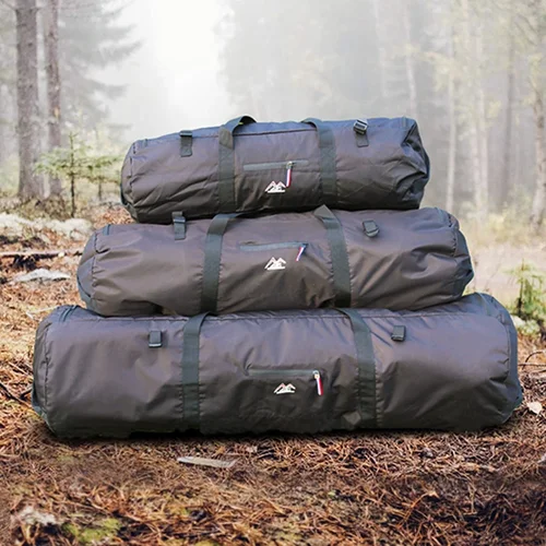 Imagen 2 del producto Bolsa de almacenamiento de viaje multifuncional para acampar al aire libre, bolsa de almacenamiento impermeable para equipos al aire libre de gran capacidad, bolsa de lona plegable