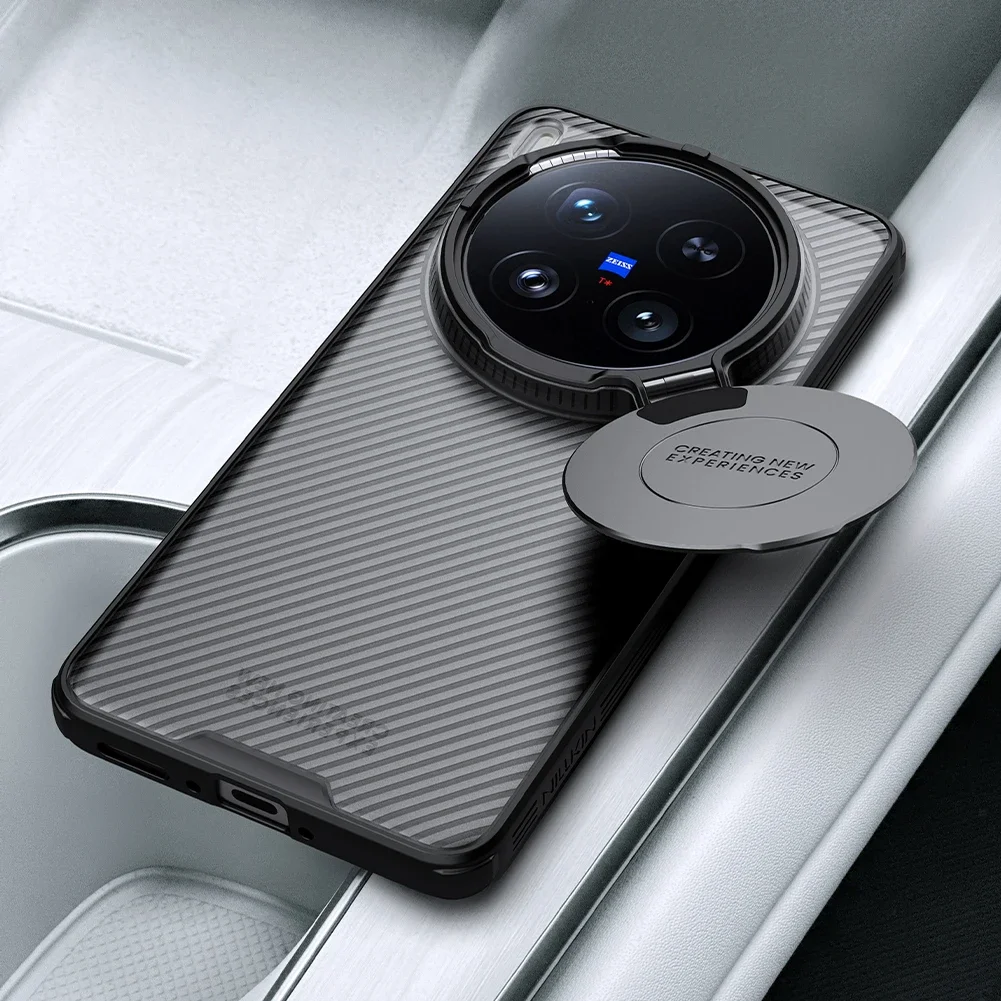 

Nillkin for Vivo X200 Ultra 5G Case CamShield Prop Clear Black Lens Soft Edge Camera Stand Protection Back Cover