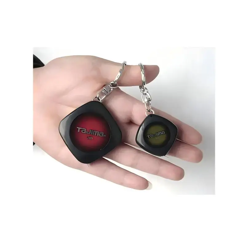 ตลับเมตรขนาดเล็ก Tajima 1001-0056/1001-2454/1001-0841 1/2/3 เมตร พร้อมพวงกุญแจ ความกว้าง 6 มม. อุปกรณ์เครื่องมือช่าง