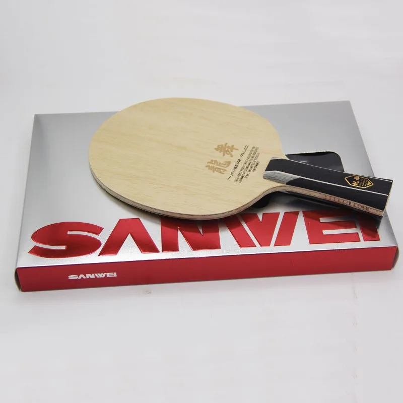 SANWEI Table Tennis Bottom Plate Dragon Dance Customized with Built-in Yellow Aromatic Carbon Table Tennis Racket