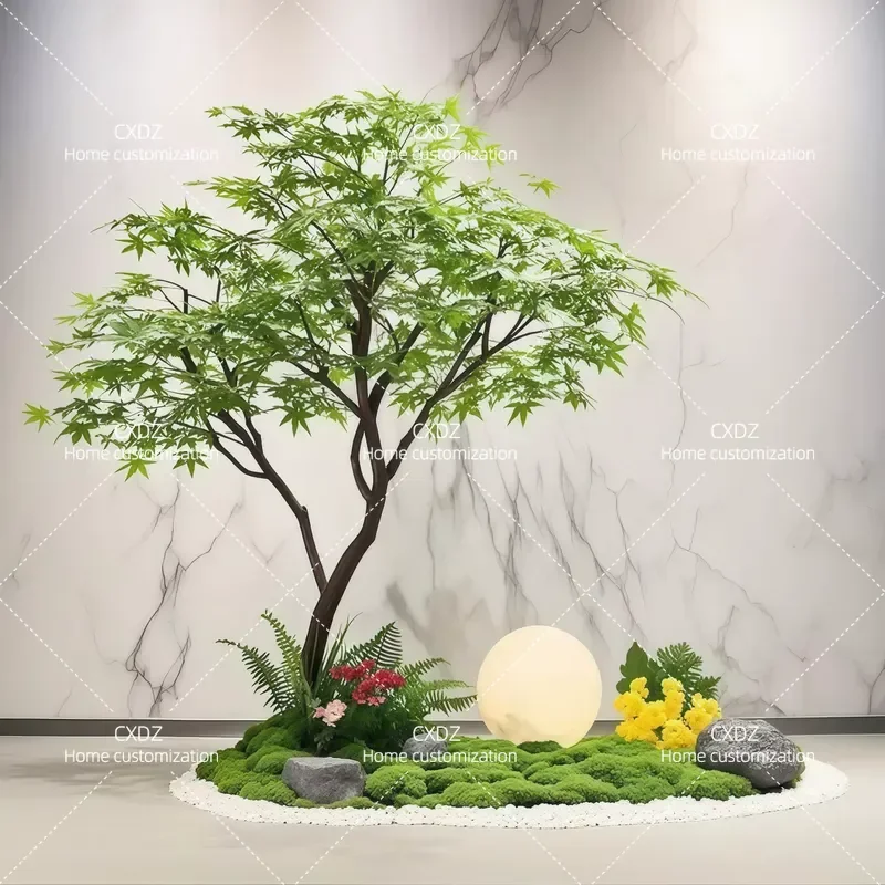 Simulation Plant Landscaping Chicken Claw Acer Interior Decoration Landscape False Maple Tree Simulation Tree Under Stairs