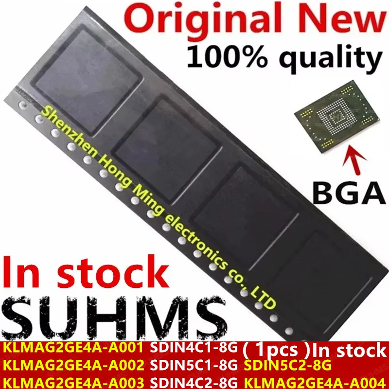 (1 pieza) 100% nuevo KLMAG2GE4A-A001 KLMAG2GE4A-A002 KLMAG2GE4A-A003 KLMAG2GE4A-A004 SDIN4C1-8G SDIN5C1-8G SDIN4C2-8G SDIN5C2-8G BGA