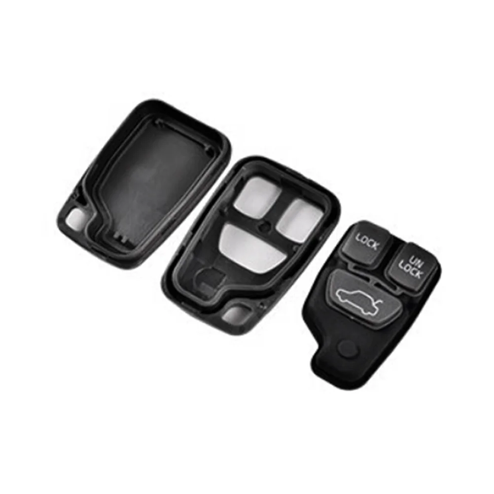 

Remote Key Shell Case Black 3 Button Replacement For S40 V70 Xc70 Xc90 Car Key Fob Cover Durable Plastic
